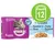 Whiskas cat food, 4 cans, 100% balanced, varieties: salmon, tuna, trout, white fish. Suitable for sterilised cats. Pack with green '12' symbol. Whiskas cat food, 4 cans, 100% balanced, varieties: salmon, tuna, trout, white fish. Suitable for sterilised cats. Pack with green '12' symbol.