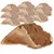 Filled cow hooves with brown filling, several pieces visible. Snack for pets.