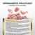 Texto: MÍNIMAMENTE PROCESADO. Ingredientes 100 % reconocibles. Composición: filetes de pollo 62 %, jamón 41 %, arroz 15 %. Alimento complementario para gatos adultos.