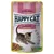 Happy Cat Kitten & Junior 2–12 month Land Geflügel farm poultry, immagine di un gattino e bocconcini su piatto, testo All in One Natural Life Concept visibile sulla confezione.