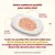 Assiette avec mélange poulet et thon, bouillon de poulet et riz. Texte : recettes HFC formulées avec viande et/ou poisson propres à la consommation humaine, désormais aliments pour chat.