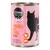Cosma Asia Chicken with Tuna in Jelly. Multi protein, pure meat and fish. Image of a black cat silhouette and icons for chicken and fish.