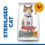 Hill's Science Plan Sterilised Cat Adult 1–6 Years z kurczakiem, opakowanie karmy dla kotów. Widoczny napis: STERILISED CAT.