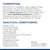 Összetétel és analitikai alkotórészek angolul: fehérje 4,2%, zsír 8,4%, rost 0,85%, hamu 1,4%, nedvesség 68,6%, kalcium 0,21%, foszfor 0,08%, A-vitamin 4803 IU, D3-vitamin 276 IU/kg.
