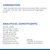 Composition: meat and animal derivatives (chicken 8%), cereals, minerals, oils and fats, vegetable derivatives. Analytical constituents: protein 5.6%, fat 3.2%, moisture 80%, vitamins A and D3.