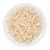 Assiette blanche contenant de la nourriture humide pour animaux, aspect effiloché et texture juteuse, sans marque ni texte visible.