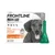 Frontline Plus spot-on solution for dogs 2 up to 10 kg, kills fleas, ticks and lice, prevents development of flea eggs, contains 3 pipettes of 0.67 ml each.