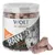 Wolf of Wilderness RAW Chicken Hearts, gefriergetrockneter Snack im transparenten Behälter mit Wolfsmotiv.
