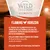 Wild Freedom Elements Flaming Horizon. Pollo como única fuente de carne: 40 % carne fresca de pollo, receta sin cereales. El resto del texto está en inglés.