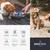 Image shows portable pet water bowls in use and icons highlighting features: adjustable, easy wear, easy to clean, on the go, multifunction 2 in 1, extra storage. Brand: Nomad Tales München.