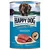 Happy Dog Sensible Pure Sweden våtfoderburk med bild på hund, rått kött och text: Wild Pur, Game Pure, Made in Germany. Märke och produktnamn synliga. Happy Dog Sensible Pure Sweden våtfoderburk med bild på hund, rått kött och text: Wild Pur, Game Pure, Made in Germany. Märke och produktnamn synliga.