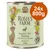 Rosie's Farm Poacher's Pot Venison mit Lachs und Fasan, Adult, 800g, getreidefreie Rezeptur. Packung zeigt Illustration eines Hundes, Hirsch und Bauernhof. Angebot: 24x 800g. Rosie's Farm Poacher's Pot Venison mit Lachs und Fasan, Adult, 800g, getreidefreie Rezeptur. Packung zeigt Illustration eines Hundes, Hirsch und Bauernhof. Angebot: 24x 800g.