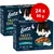 Purina Latz Tasty Shreds Fish Selection, 24 x 80 g. Synlig tekst: laks, tun, torsk, rødspætte. Billede af kat og skål med strimler i sauce på emballagen. Purina Latz Tasty Shreds Fish Selection, 24 x 80 g. Synlig tekst: laks, tun, torsk, rødspætte. Billede af kat og skål med strimler i sauce på emballagen.