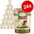 24 poser Lukullus Kaninchen & Wild Adult, 300 g. Tekst: in Harmony with Nature, mit Naturreis, Apfel und Leinöl, Original taste Ursprünglicher Geschmack, Rabbit & Game with brown rice, apple and linseed oil.