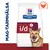 Hill's Prescription Diet i/d mag-tarmhälsa, förpackning med hund och kycklingsymbol. Text: MAG-TARMHÄLSA längs vänster sida. Hill's Prescription Diet i/d mag-tarmhälsa, förpackning med hund och kycklingsymbol. Text: MAG-TARMHÄLSA längs vänster sida.