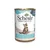 Schesir Kitten Care 3–12, complete & balanced in jelly, tuna with aloe. Image shows a tin with a kitten and product details in multiple languages.