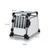 Metal transport box with dimensions: height 62 cm, width 55 cm, depth 78 cm. Upper edge length 47 cm. Item number 39341.