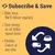 Subscribe and Save: order once for regular delivery, save money on all bitiba repeat items, flexible with cancellation at any time.