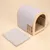 Natural Paradise Maison pour chat Zinnia - L 38 x l 47 x H 44 cm Natural Paradise Maison pour chat Zinnia - L 38 x l 47 x H 44 cm