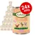 Lukullus Huhn & Kalb Junior, 24 x 400g tins. Visible text: Extra calcium & phosphorus, chicken & veal with oats, carrot and linseed oil. German text also present.