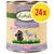 Pack of 24 cans, each 800g, turkey hearts and lamb with millet, apple and safflower oil. Extra calcium and phosphorus. Junior formula. Pack of 24 cans, each 800g, turkey hearts and lamb with millet, apple and safflower oil. Extra calcium and phosphorus. Junior formula.