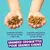 Comparaison de croquettes standard en sacs de 1kg, 2,5kg et 7kg avec de grandes croquettes pour grands chiens en sacs de 12kg. Texte : « Grandes croquettes pour grands chiens ».