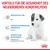 Vorteile für die Gesundheit des neugeborenen Hundewelpens: Gehirnentwicklung (DHA), Gesundheit der Abwehrkräfte (Vitamine), Unterstützung des Mikrobioms (Präbiotika und hochverdauliche Proteine).
