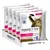 Sachets de croquettes pour chat Perfect Fit Adult 1+, riche en saumon frais, visible : logo total 5, mention supports whole body health, lot de plusieurs paquets en présentoir carton.