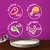 Produktvarianten: mit Rind x12, mit Huhn x12, mit Lamm x12, mit Geflügel x12. Illustrationen der Fleischsorten auf violettem Hintergrund.