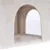 Beige cave made of soft plush with two open entrances and padded interior, suitable as a retreat.