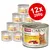 Pack of 12 Animonda Carny Senior cans, each 200g, beef and chicken with cheese, grain-free, made in Germany, 100% fresh ingredients, as shown on product packaging. Pack of 12 Animonda Carny Senior cans, each 200g, beef and chicken with cheese, grain-free, made in Germany, 100% fresh ingredients, as shown on product packaging.