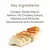 Hauptzutaten: Huhn, Kartoffelstärke, Lachsöl, Chicorée-Extrakt, Vitamine und Mineralstoffe, Glucosamin und Chondroitin.