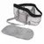 Sac de transport en maille grise avec bandoulière réglable, coussin amovible gris à fermeture éclair, logo Trixie visible sur le côté du sac.