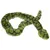 Green plush snake toy with black scale pattern and yellow eyes, shown coiled on a white background.