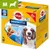 Pedigree Dentastix, opakowanie 56 sztuk dla psów 10–25 kg. Widoczny pies, tekst: DENTASTIX, codzienna pielęgnacja zębów, Nr.1 der Tierärzte, BIG PACK x56, 3-fach Wirkung.