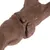 Close-up of a brown piece of wood with natural grain and knots, suitable for decoration or aquarium design.