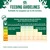 Feeding guidelines chart for puppies up to 18 months, showing daily gram amounts by age and expected adult weight from 25 kg to 90 kg. Advises change to large breed food at certain ages.