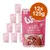 Lot de 12 sachets Wow Cat Premium Junior Paté volaille et foie, 125 g chacun. Texte visible : 99 % viande, sans céréales, Made in Germany.