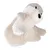 Plush toy shaped like an otter, beige with a white belly and black eyes. Suitable for pets to play or cuddle with.