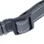 Collare grigio regolabile in nylon resistente con cuciture rifrangenti e fibbia in plastica nera.