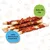 Chew sticks made with 100% natural duck breast meat and only 2% fat, shown in a product image highlighting these features.