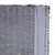 Close-up van grijze stof met antislip onderkant en verstevigde rand.