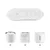 Round replacement filters for PETKIT drinking fountain, compatible with three models: Eversweet 2, Eversweet 3 and Eversweet Solo. White filter material visible.
