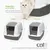 Toilette pour chat Catit avec filtre Airsift, disponible en deux tailles : Jumbo 57 x 50 x 46,5 cm et Regular 57 x 39 x 46,5 cm. Les deux modèles possèdent une ouverture de porte de 24,4 x 26,4 cm. Toilette pour chat Catit avec filtre Airsift, disponible en deux tailles : Jumbo 57 x 50 x 46,5 cm et Regular 57 x 39 x 46,5 cm. Les deux modèles possèdent une ouverture de porte de 24,4 x 26,4 cm.