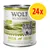 Wolf of Wilderness Green Fields, 100% grain-free, 24x800 g. Lamm mit Waldbeeren, Wurzeln und Wildkräutern. Lamb with fruits of the forest, roots and wild herbs.