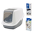Set Toilette grigio chiaro/bianco + 2 filtri extra + 12 sacchetti