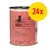catz finefood N°3 Geflügel, 24x. Tekst: naturlig gut mmmmiaau, Poultry • Volaille • Pollame • Ave • Aves, >95 %, uden tilsat sukker, ingen dyreforsøg, grain free, no animal testing.