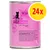 Catz finefood N°19 Lamm und Büffel kissanmärkäruoka, 24x. Saksankielinen teksti: sisältää lammasta, biisonia, tomaattia ja inkivääriä, ei säilöntä- tai väriaineita, geenimuuntelematon.