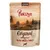 Purizon Senior Original, Chicken Fillet mit Black Angus & Turkey, 14% Huhn, 300g. Verpackung zeigt Landschaftsdesign und Hundesymbol.