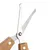 Scissors with stainless steel blades and wooden handles, suitable for precise cutting.